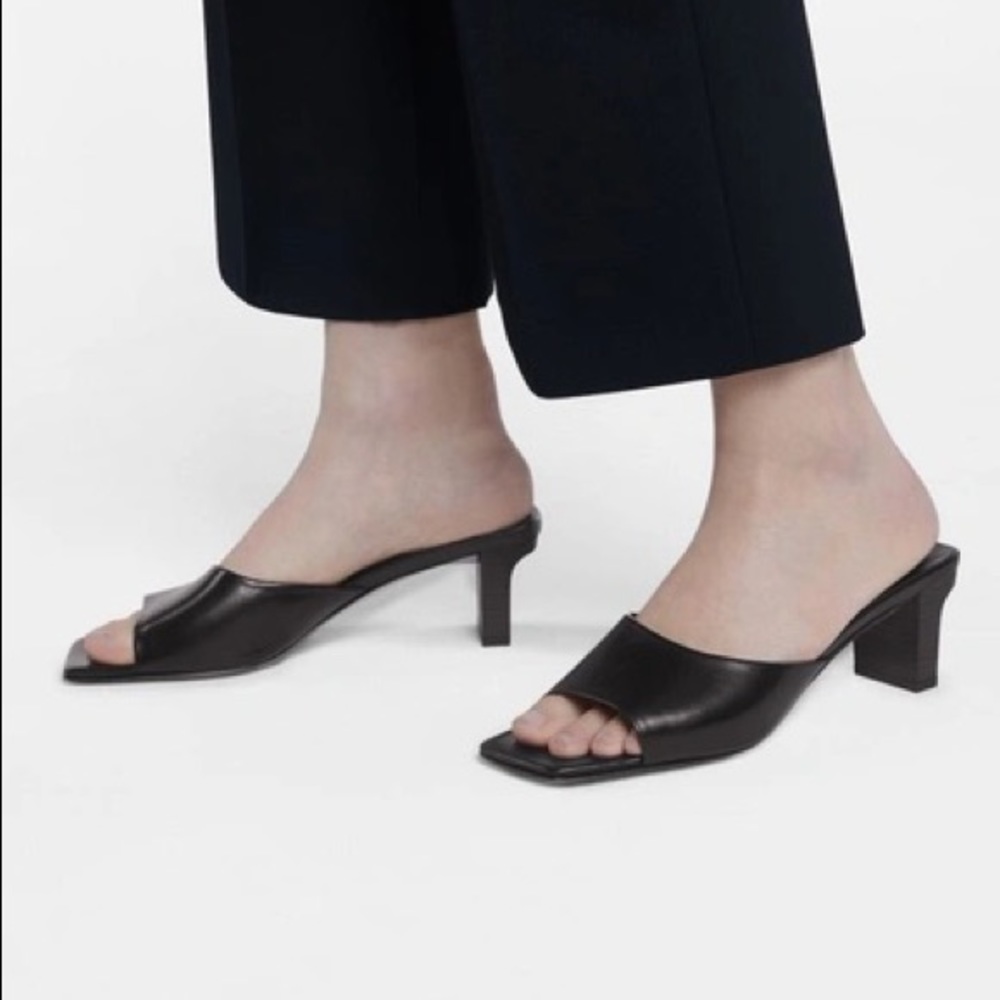 COPY - AEYDE | Kattina Open Toe Sandals In Black Leather
